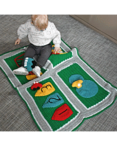 Road Map Blanket & Vehicles Crochet Pattern by Zoe Potrac in WoolBox Imagine Classic DK