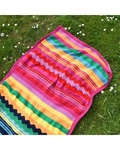 Knitted LGBT Pride Month Temperature Blanket WoolBox Imagine Classic DK  