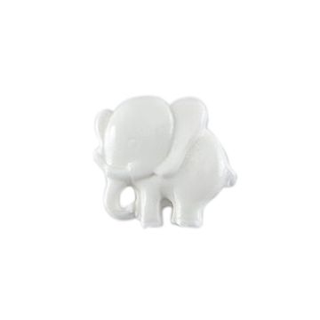 Milward Carded Buttons Elephant White 13mm Pack of 4