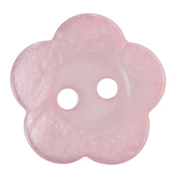 Milward Carded Buttons Flower Pink 15mm Pack of 4