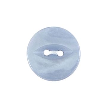 Milward Carded Buttons Fish Eye Sky Blue 15mm Pack of 5