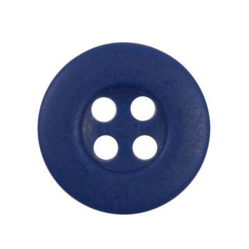 Milward Carded Buttons Rimmed 4 Hole Royal 12mm Pack of 5