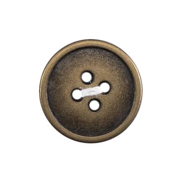 Milward Carded Buttons Metal Gold 17mm Pack of 2