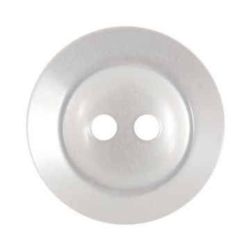 Milward Carded Buttons Rimmed 2 Hole White 19mm Pack of 4