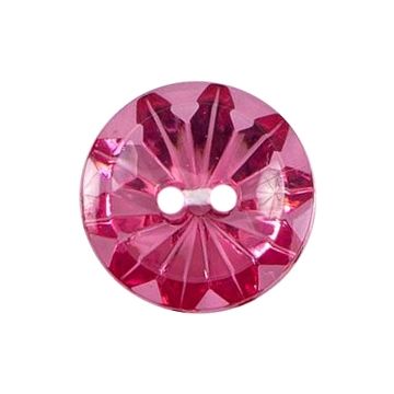 Milward Carded Buttons Snowflake Patterned Pink 17mm Pack of 3