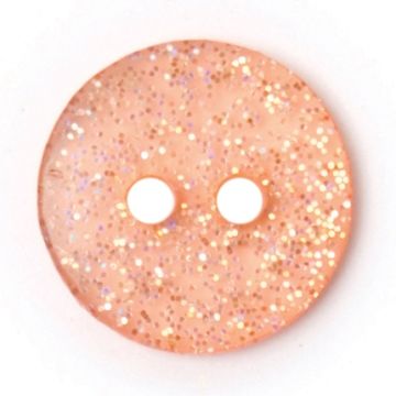 Milward Carded Buttons Round Glitter Pink 12mm Pack of 5