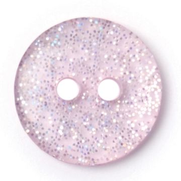 Milward Carded Buttons Glitter Lilac 12mm Pack of 5