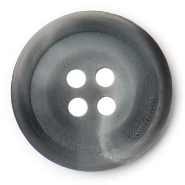 Milward Carded Buttons Rimmed 4 Hole Grey 25mm Pack of 2