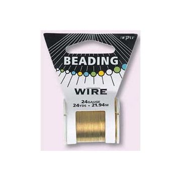 Trimits Beading Wires 24g Gold