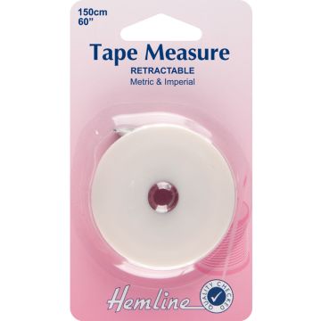 Hemline Retractable Tape Measure  150mm