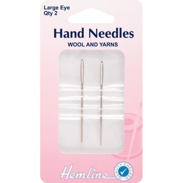 Hemline Wool Yarn Hand Needles Metal 