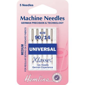 Sewing Machine Needles Universal  Medium/Heavy 90/14