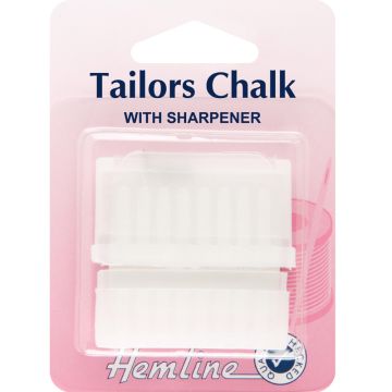Hemline Tailors Chalk with Sharpener  