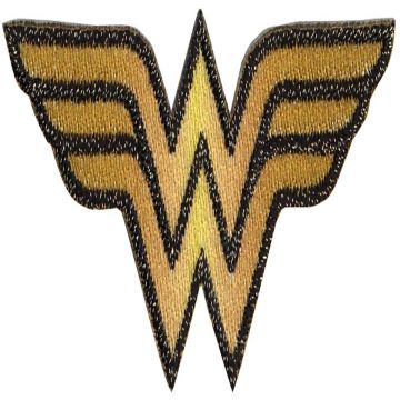 AQ11 Wonder Women Logo Iron on Motif  36 x 75 x 2mm