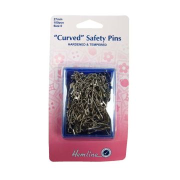 Hemline Curved Safety Pins  