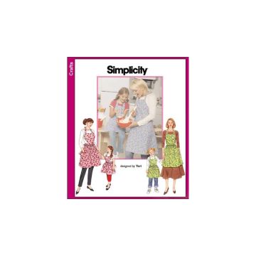 Simplicity Sewing Pattern 3949 (A) - Misses & Girls Aprons S-L SS3949.A S M L
