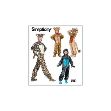 Simplicity Sewing Pattern 2855 (A) - Childrens Unisex Costumes XS-L SS2855.A XS-L