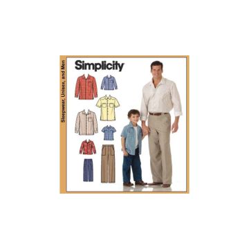 Simplicity Sewing Pattern 4760 (AA) - Mens & Boys Trousers S-XL SS4760.A S-XL