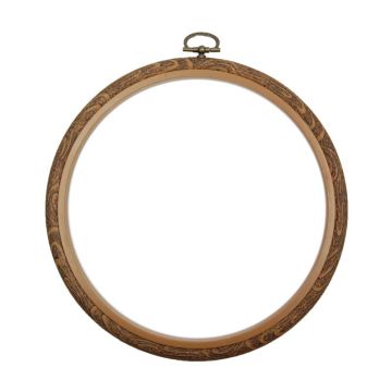 Siesta Round Flexi Hoop Woodgrain 18cm (7in)