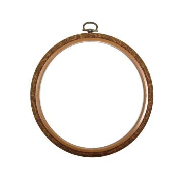 Siesta Round Flexi Hoop Woodgrain 20cm (8in)