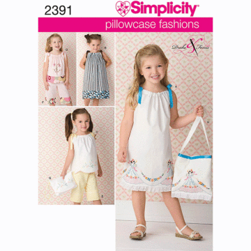 Simplicity Sewing Pattern Childrens Dresses (US2391A) Age 3-8