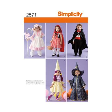 Simplicity Sewing Pattern 2571 (A) - Toddlers Costumes Age 6months-4 SS2571.A Age 6months-4