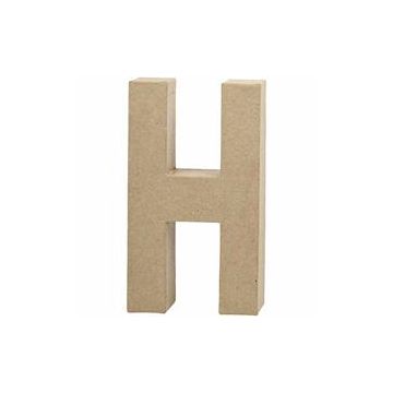 Papier Mache Large Letter H  20.5cm