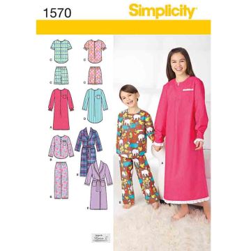 Simplicity Sewing Pattern 1570 (HH) - Unisex Casual Age 3-6 1570.HH Age 3-6