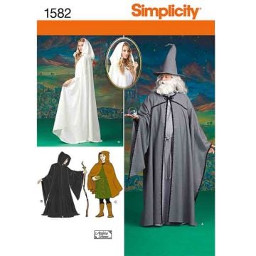 Simplicity Sewing Pattern 1582 (A) - Unisex Costumes XS-XL 1582.A XS-XL
