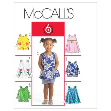 McCall's Sewing Pattern Childrens Casual M5416 Age 1-4