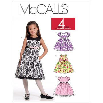 McCall's Sewing Pattern Children's Dresses M5793 Age 2-5