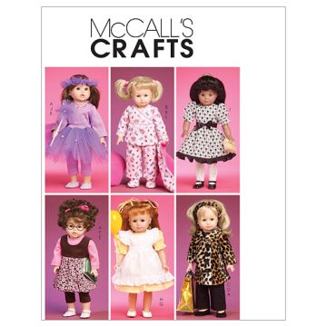McCall's Sewing Pattern Doll Clothes-Accessories M6005 ONE SIZE