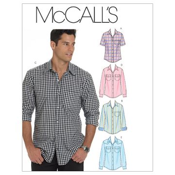 McCall's Sewing Pattern Men's Shirts M6044  XL-XXXL