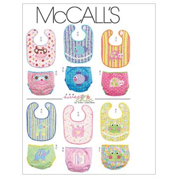 McCall's Sewing Pattern Baby Accessories M6108 ONE SIZE