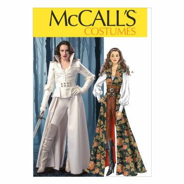 McCall's Sewing Pattern Misses' Costumes M6819 6 8 10 12 14