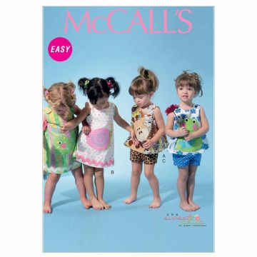 McCall's Sewing Pattern Babies Casual M6541   YA5 (NB-XL)