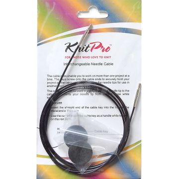 Knitpro Interchangable Cable Black  126cm