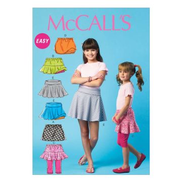 McCall's Sewing Pattern Girls' Skirts M6918 Age 7-14