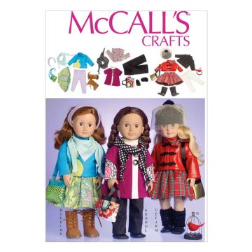 McCall's Sewing Pattern Doll Clothes M7006   ONE SIZE