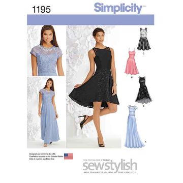 Simplicity Sewing Pattern 1195 (P5) - Misses Special Occasion 12-20 1195.P5 12 - 20