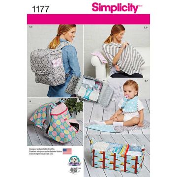 Simplicity Sewing Pattern 1177 (OS) - Babies Accessories One Size 1177.OS One Size