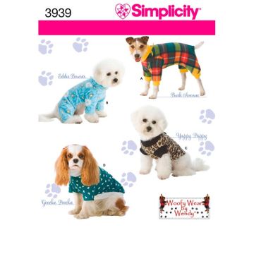 Simplicity Sewing Pattern 3939 (A) - Dog Costume S-L 3939.A SML