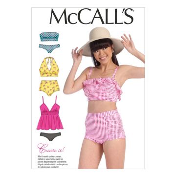 McCall's Sewing Pattern Misses' Swimwear M7168 E5 14-22
