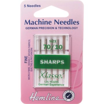 Sewing Machine Needles Sharp/Micro  Fine 70/10