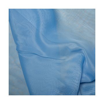 Polyester Curtaining Voile Blue 150cm
