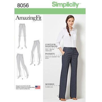 Simplicity Sewing Pattern 8056 (AA) - Misses Trousers or Shorts 10-18 8056.AA 10 - 18