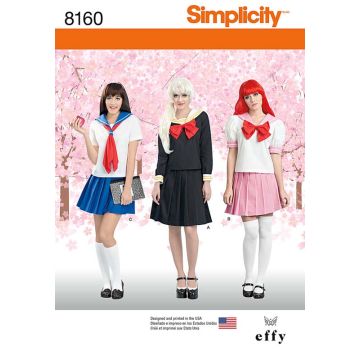 Simplicity Sewing Pattern 8160 (D5) - Misses Costumes 4-12 8160.D5 4-12