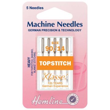 Sewing Machine Needles Top-Stitch  90/14