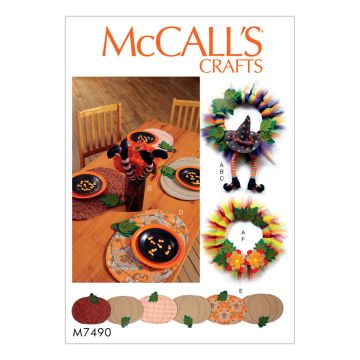 McCall's Sewing Pattern Halloween Theme Decorations//M7490//One Size only M7490 One Size only