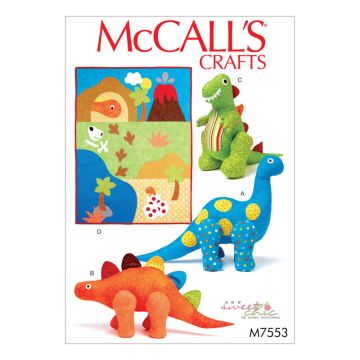 McCall's Sewing Pattern Toys and Quilt//M7553//One Size M7553 One Size